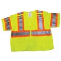1293-BRK-LZ Mesh Class 3 Lime Reflective Safety Vest